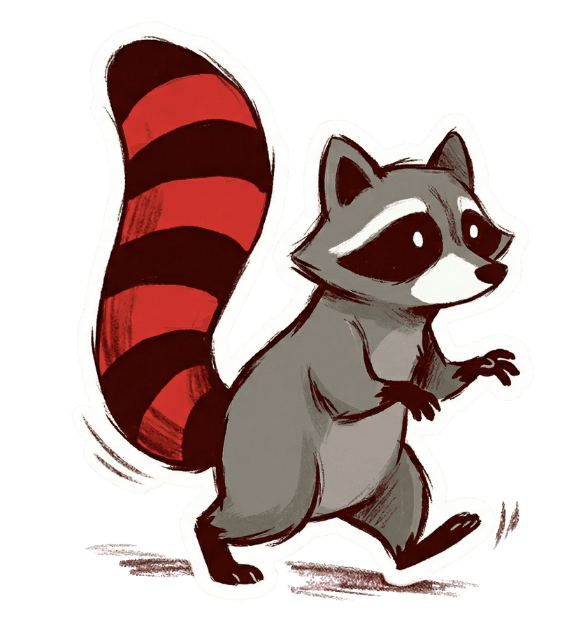 Raccoon Mascot